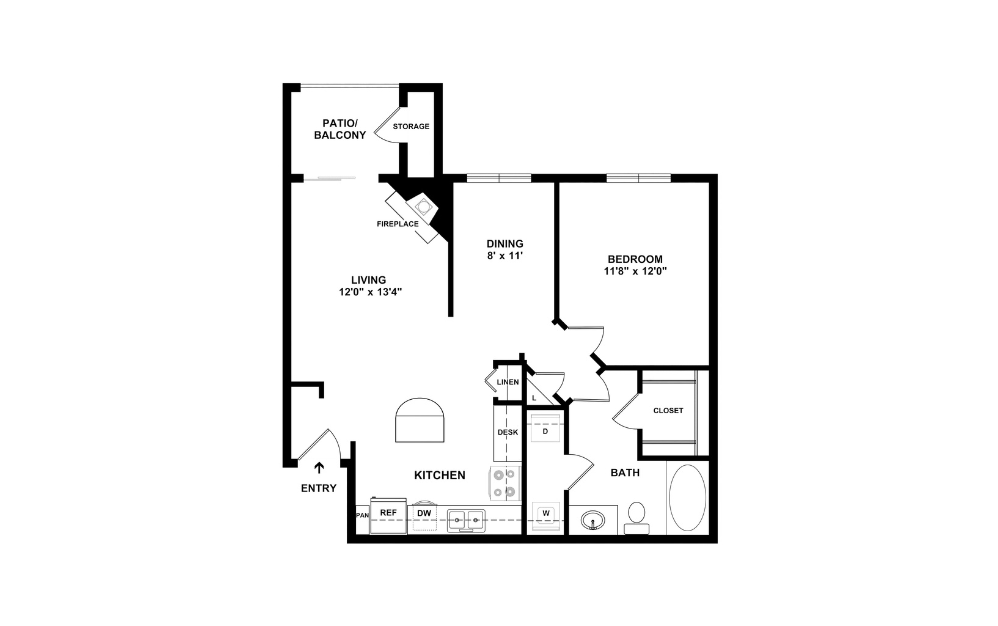 2D Flat Floorplan - A3