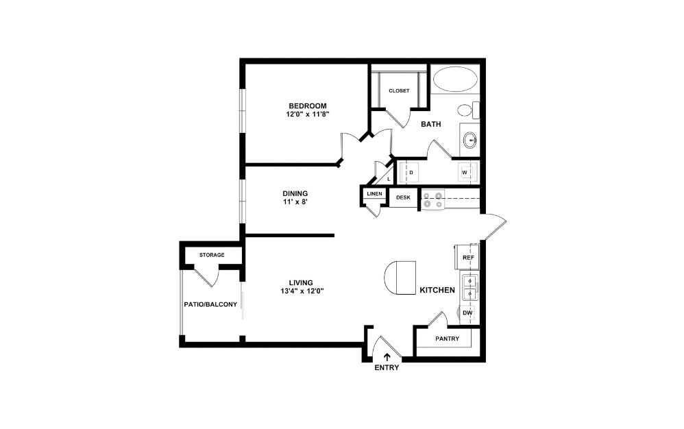 2D Flat Floorplan - A4