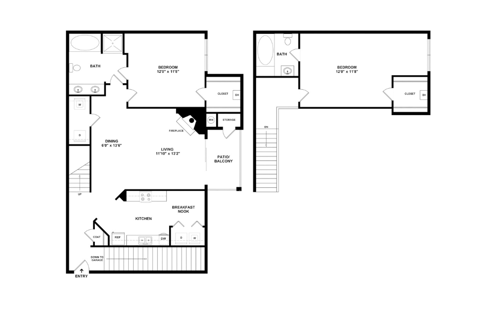 2D Flat Floorplan - B4