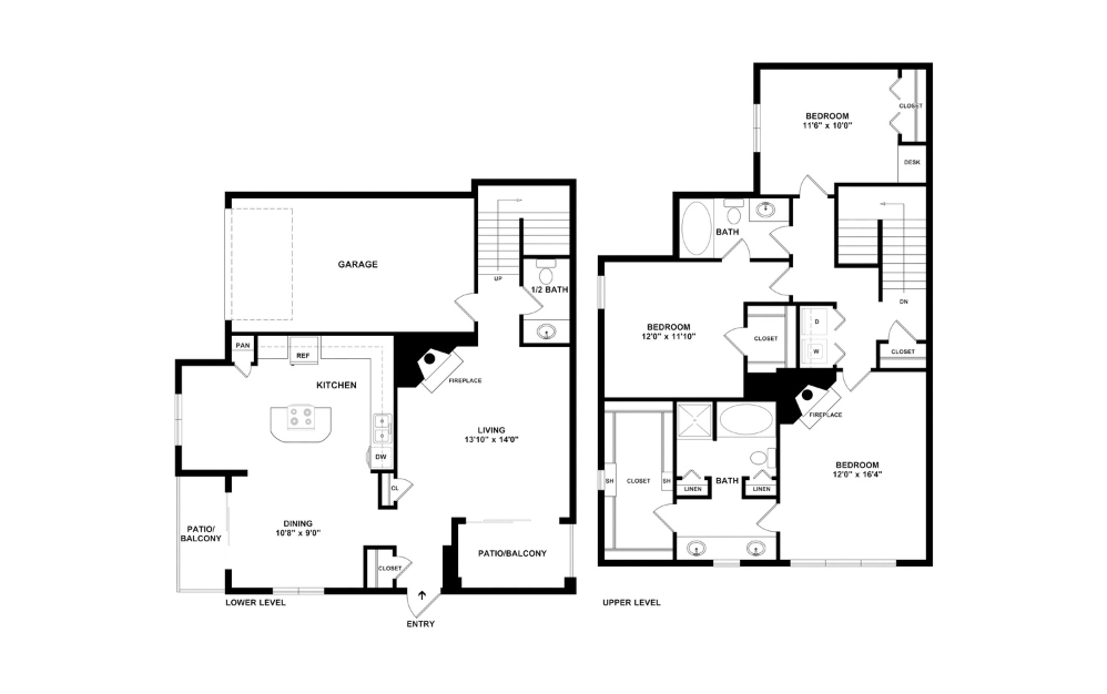 2D Flat Floorplan - C2