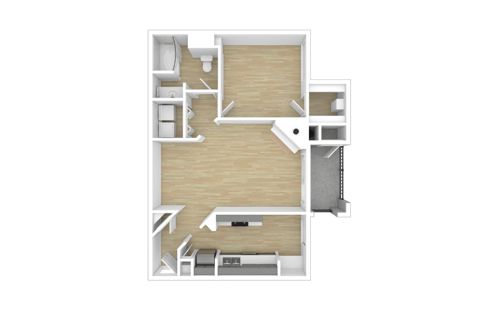 3D Unfurnished Floorplan - A5